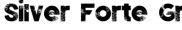 Silver Forte Grunge font preview